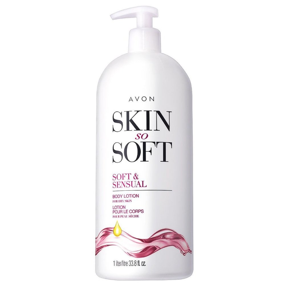 Avon Skin So Soft 33.8 Fluid Ounces Bonus Size Soft & Sensual Body Lotion